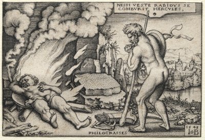 Herkules na hranici, 1548. od Hans Sebald Beham