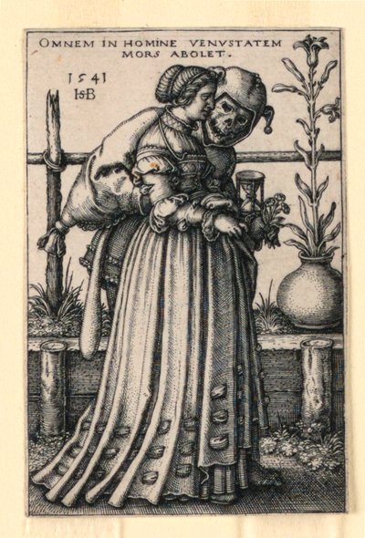 Paní a smrt od Hans Sebald Beham