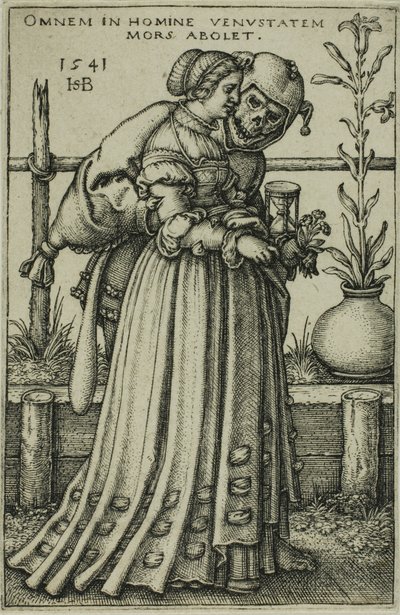 Paní a smrt od Hans Sebald Beham