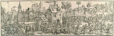 Velká vesnická pouť od Hans Sebald Beham