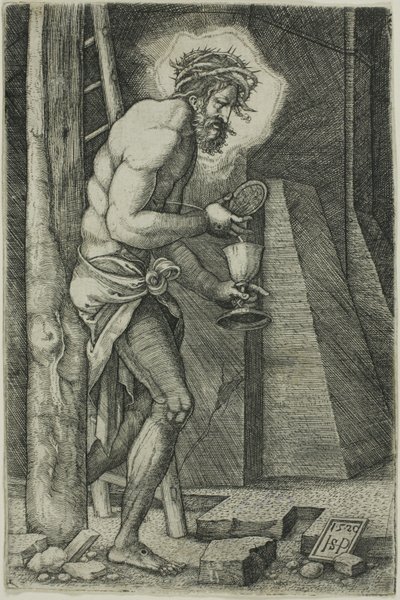 Muž smutku od Hans Sebald Beham