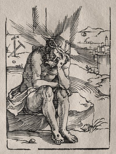 Muž smutku. od Hans Sebald Beham