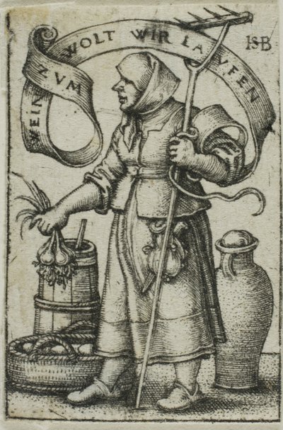 Trhovkyně od Hans Sebald Beham