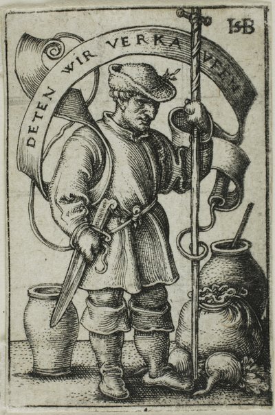 Trhový rolník od Hans Sebald Beham