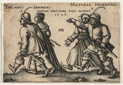 Selská svatba aneb Dvanáct měsíců od Hans Sebald Beham