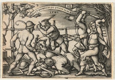 Selská svatba aneb Dvanáct měsíců: č. 9, 1547. od Hans Sebald Beham