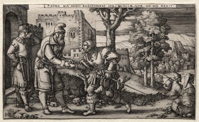 Marnotratný syn od Hans Sebald Beham