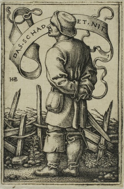 The Weather-Peasant "Nebolí to" od Hans Sebald Beham