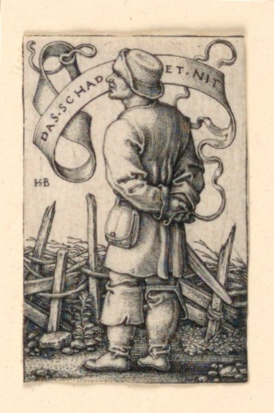 The Weather Peasant: „Nebolí to“ od Hans Sebald Beham
