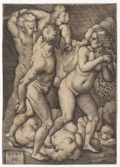 Vyhnání z ráje, 1543 od Hans Sebald Beham