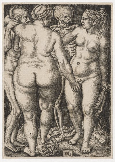 Tři ženy a mrtvý, c. 1546-50 od Hans Sebald Beham