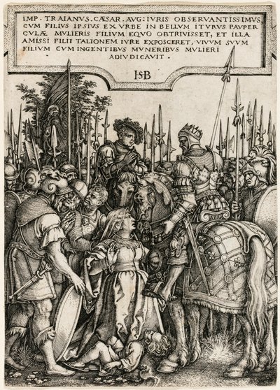 Trajánova spravedlnost od Hans Sebald Beham