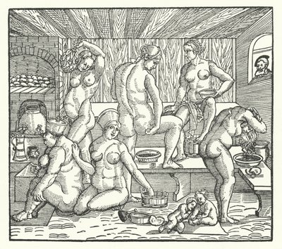 Ženy koupání od Hans Sebald Beham