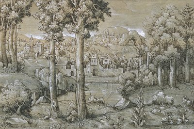 Imaginární krajina, 1543. od Hans Sebald Lautensack