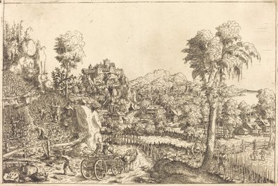 Krajina s vinicí, 1559. od Hans Sebald Lautensack