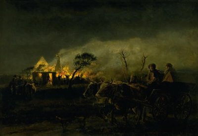 Farma v plamenech od Hans Smidth
