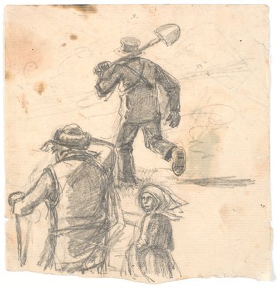 Figurální studie pro obrázek ohně od Hans Smidth