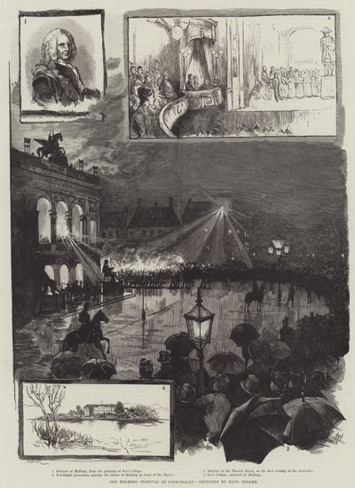 Festival Holberg v Kodani od Hans Tegner