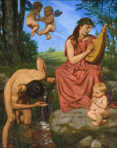 Pramen (The Spring) od Hans Thoma