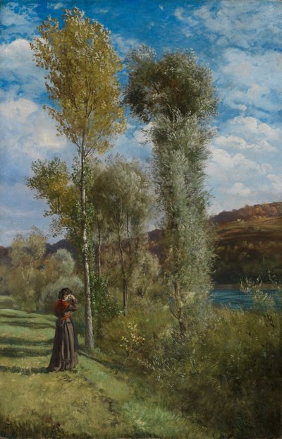 Podzimní den na Horním Rýně od Hans Thoma