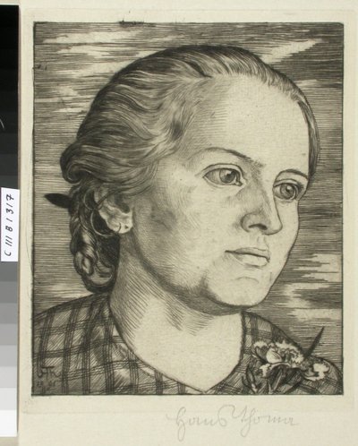 Portrét ženy od Hans Thoma