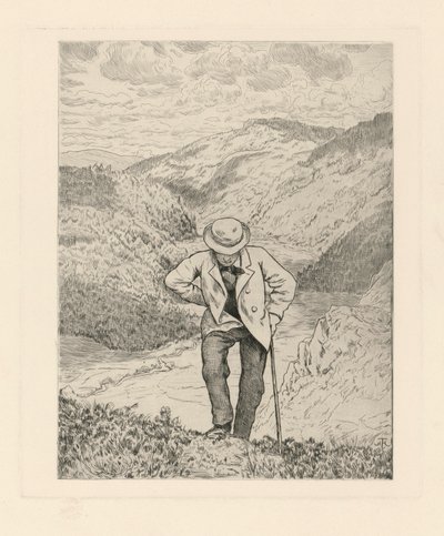 Turisté v horách od Hans Thoma