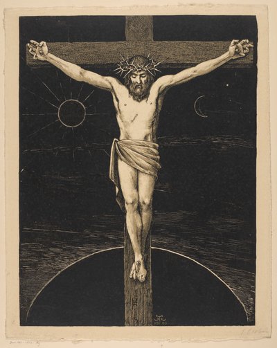 Vítězný kříž od Hans Thoma