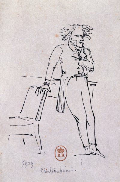 Portrét Francois-Rene de Chateaubriand od Hans Toepper