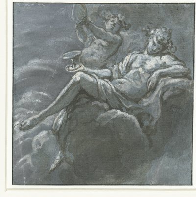 Bakchus s miskou na pití a Sileen od Hans Ulrich Franck