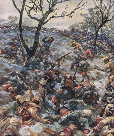 Kolaps francouzské fronty, z hospody Ilustrovaná historie světové války 1914-1915. od Union Berlagsefellfchaft od Hans W. Schmidt