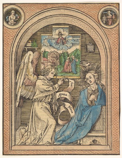 Zvěstování, konec 15.-začátek 16. století. od Hans Wechtlin the Elder