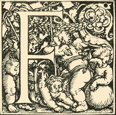 F - An Alphabet od Hanse Weiditze, c1520-1521, 1908. od Hans Weiditz