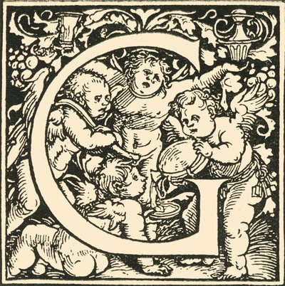 G - An Alphabet od Hanse Weiditze, c1520-1521, 1908. od Hans Weiditz