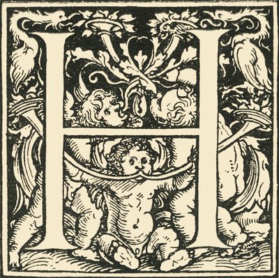 H - An Alphabet od Hanse Weiditze, c1520-1521, 1908. od Hans Weiditz