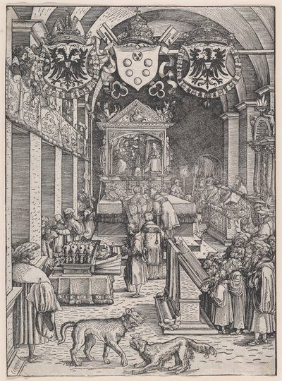 Maxmilián I. Slyšení mše, ca. 1515. od Hans Weiditz