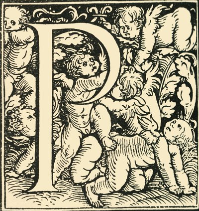 P - An Alphabet od Hanse Weiditze, c1520-1521, 1908. od Hans Weiditz