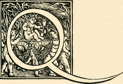 Q - An Alphabet od Hanse Weiditze, c1520-1521, 1908. od Hans Weiditz