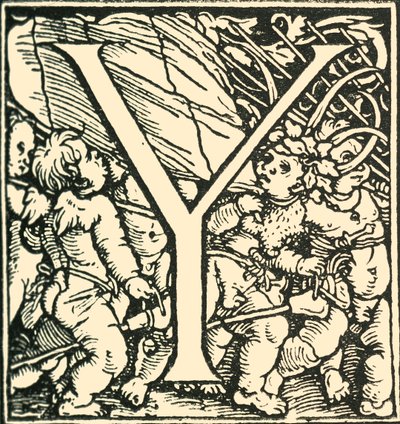 Y - An Alphabet od Hanse Weiditze, c1520-1521, 1908. od Hans Weiditz