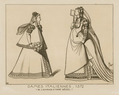 Italské ženy, 1572 od Hans Weigel