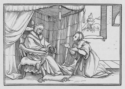 Abishag Cherisheth David, 1 Kings I, 3 od Hans after Holbein the Younger