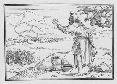 Habakuk si stěžoval na nepravost země, Habakuk I, 2 od Hans after Holbein the Younger