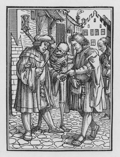 Holbeinův tanec smrti: Obhájce od Hans after Holbein the Younger