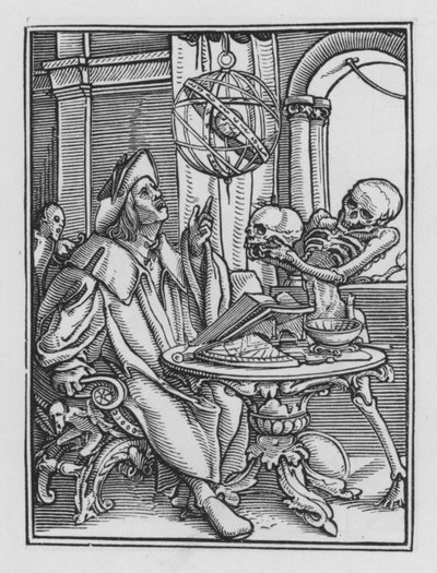 Holbeinův tanec smrti: Astrolog od Hans after Holbein the Younger