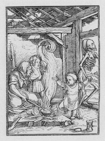 Holbeinův tanec smrti: Dítě od Hans after Holbein the Younger