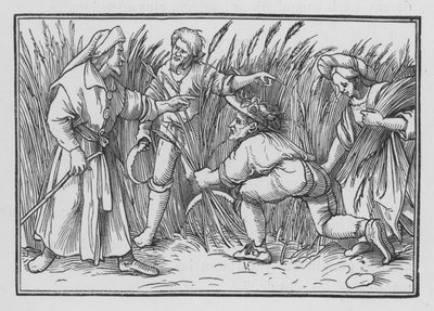 Ruth Gleaneth na Boazových polích, Ruth II, 5 od Hans after Holbein the Younger