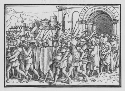 Shishak Spoileth Jerusalem, 2 Letopisy XII, 9 od Hans after Holbein the Younger