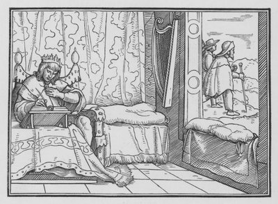 Štěstí zbožných, Žalm I, 1 od Hans after Holbein the Younger