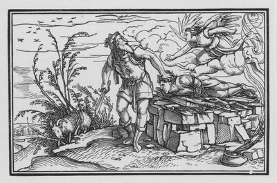 Zkouška Abrahamovy víry, Genesis XXII, 10 od Hans after Holbein the Younger
