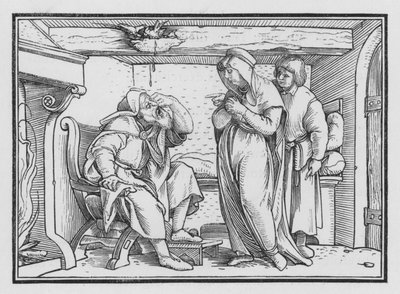 Tobit se stal slepým, Tobit II, 10 od Hans after Holbein the Younger