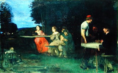 Římská scéna, 1871 od Hans von Marées